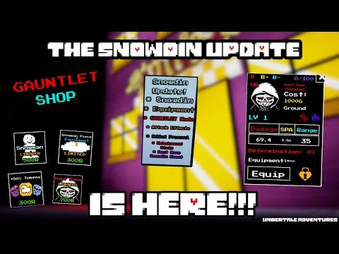 The SNOWDIN UPDATE is HERE!! | Undertale Adventures